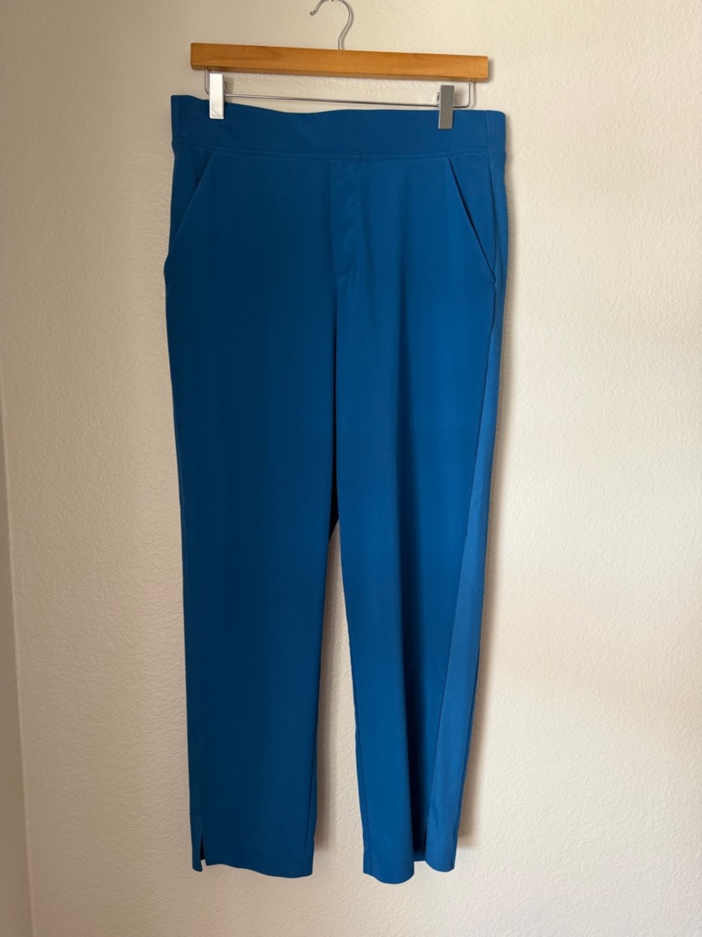 Athleta Brooklyn High Rise Lightweight Ankle Pant Blue Women’s 10 Travel Work